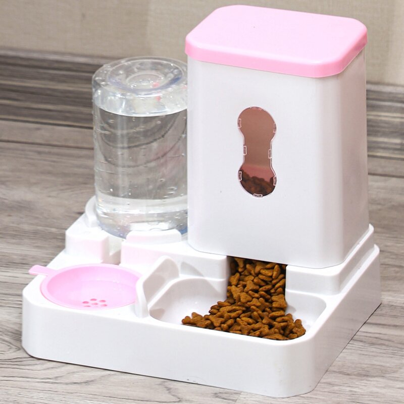 Automatic Pet Feeder Manufacturer - Hot Selling Cat Food Water Dispenser Set for Indoor Small Medium Cats Dogs