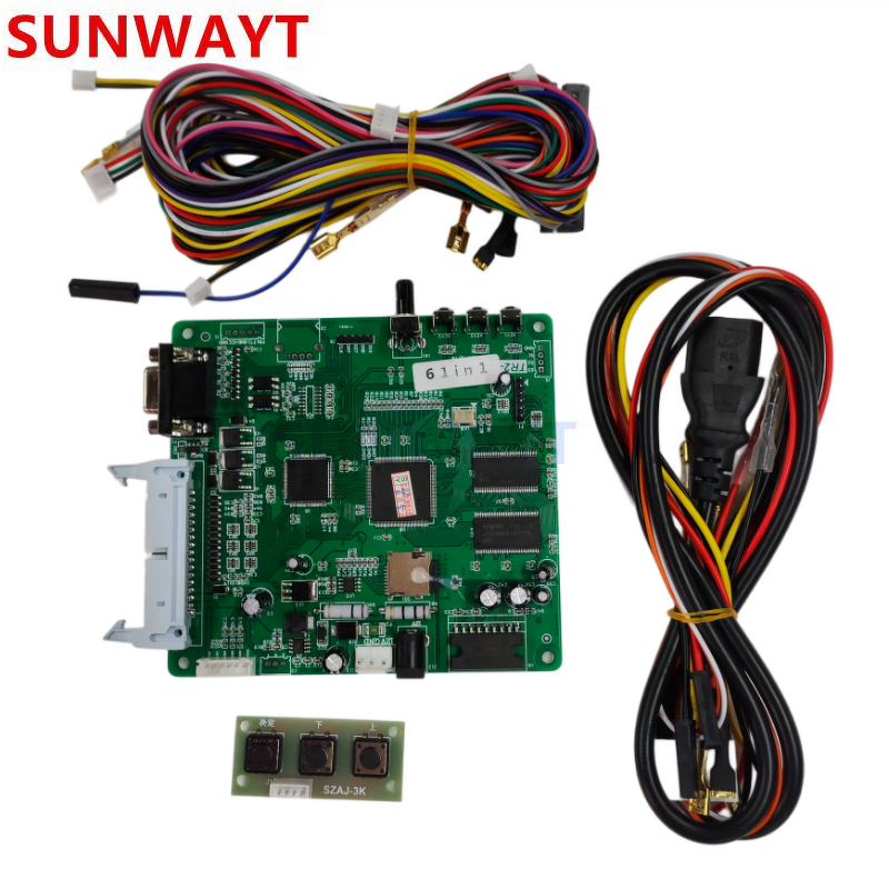 Game PCB Board Manufacturer - One Touch 61 in 1 Multi Game English VGA Output for Kids Coin Pusher Doll