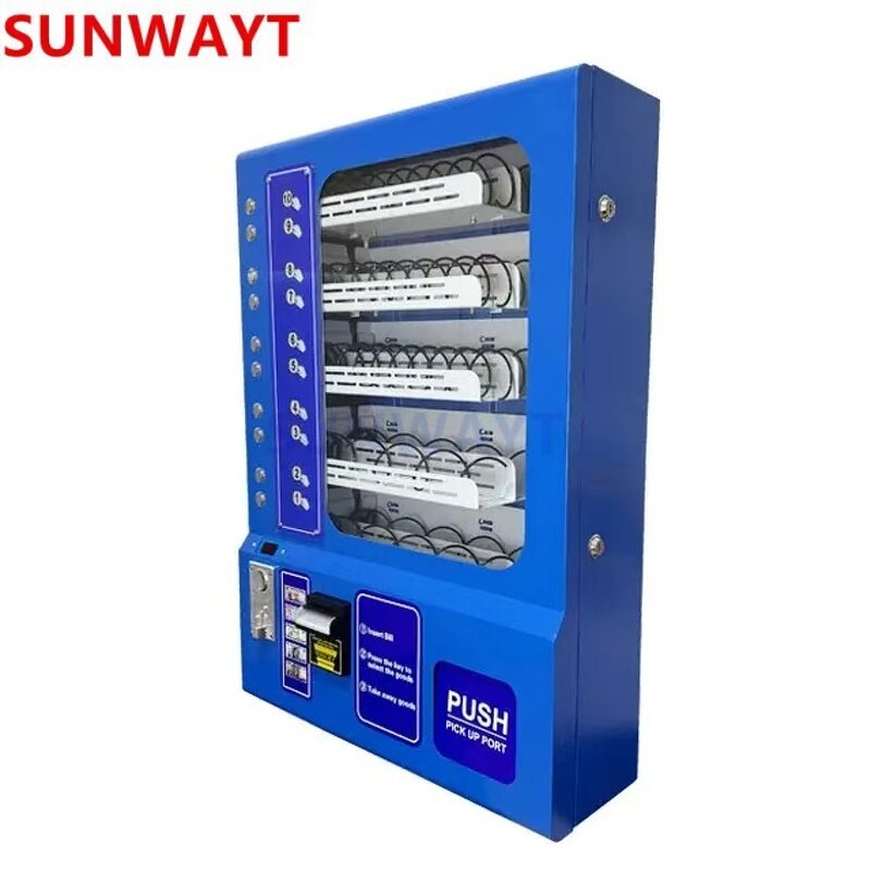 Snacks Vending Machine Manufacturer - High-Efficiency Coin Bill Operated Small for Park Cinema Mall