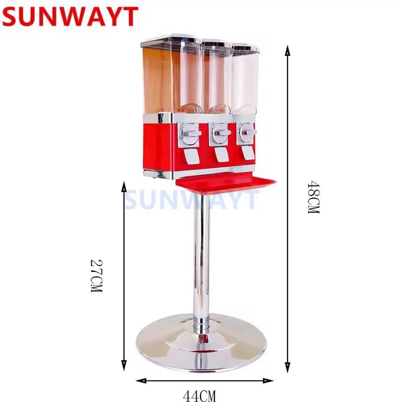 Vending Machine Manufacturer - Triple Candy Gumball Hot Sale Capsule Coin Operated Game
