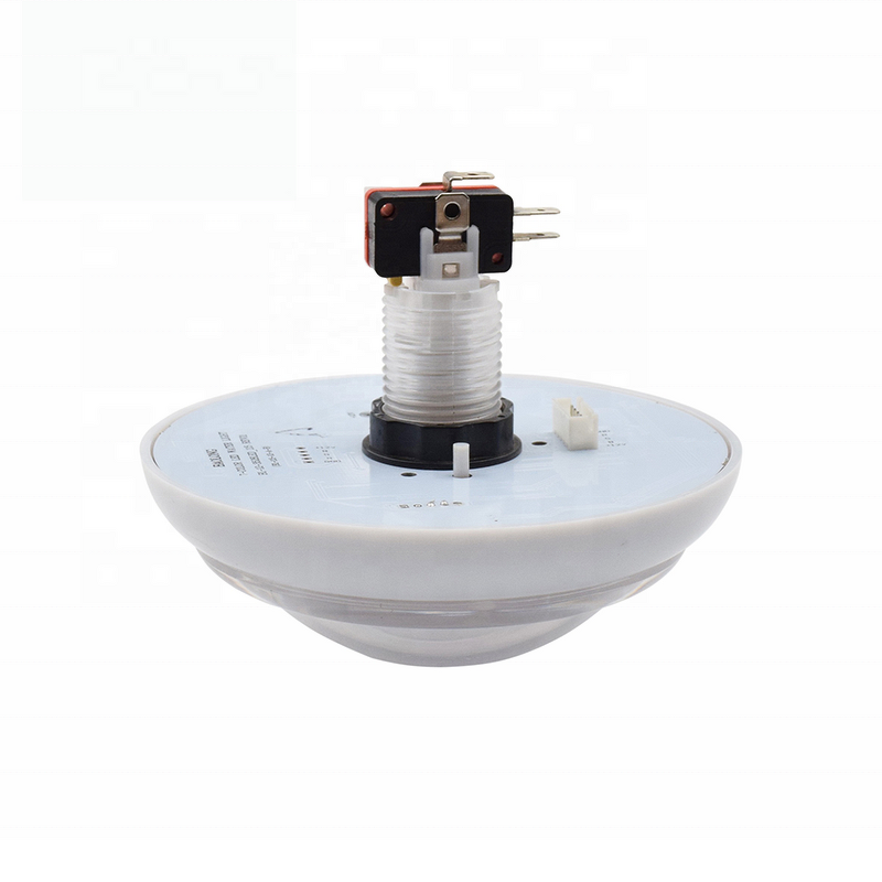 Illuminated Push Button Manufacturer - 120mm 7 Color Flashing Big Dome Round for Crane Toy Arcade Game
