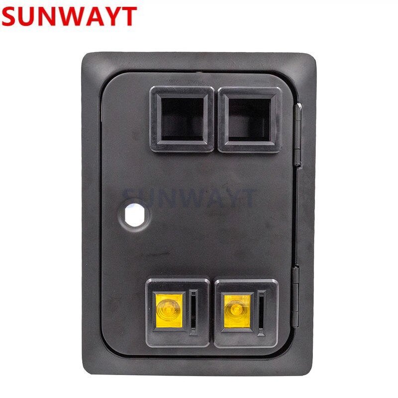 Coin Door Manufacturer - 25 Cents American Style Arcade Dual Entry with Quarter Coin Acceptor for Arcade Replacement Iron