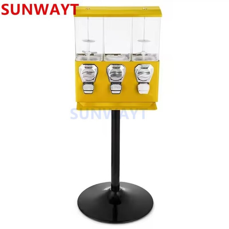 Vending Machine Manufacturer - Triple Candy Gumball Hot Sale Capsule Coin Operated Game