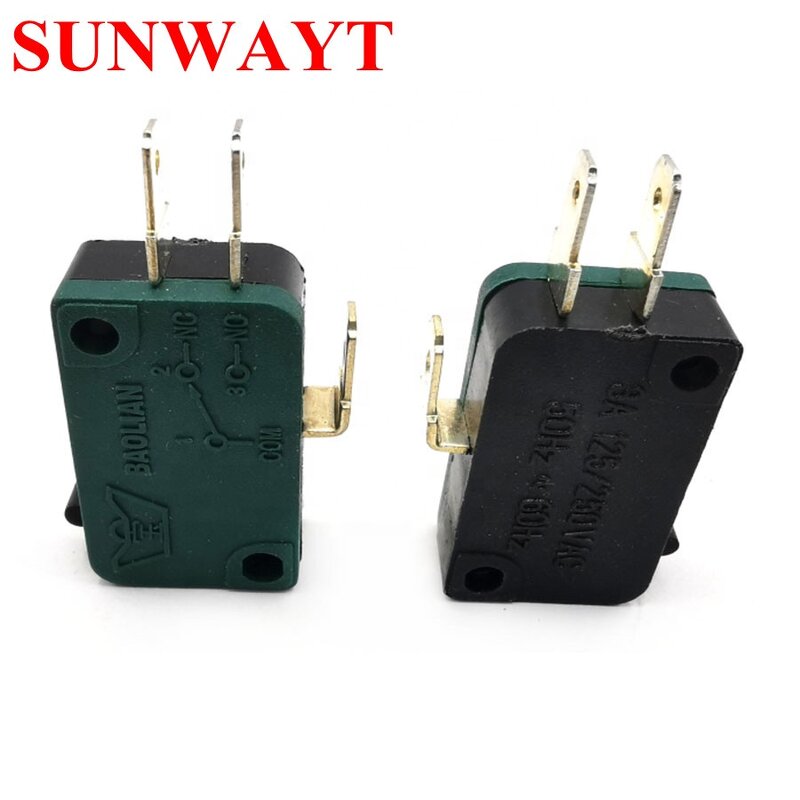 Microswitch Manufacturer - Baolian Green Color Three Terminal for Arcade Push Button