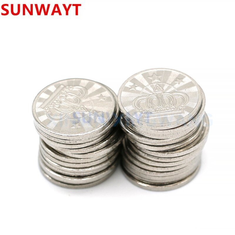 Coin Pusher Tokens Manufacturer - 23mm 24mm 25mm Stainless Steel Crowns for Coin Operated Games Vending Accessories