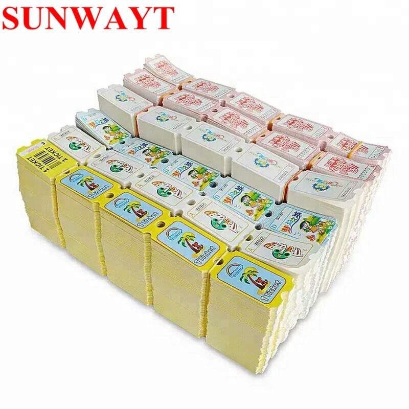 Redemption Ticket Manufacturer - 160g 180g Printing Paper Arcade Game Custom Arcade