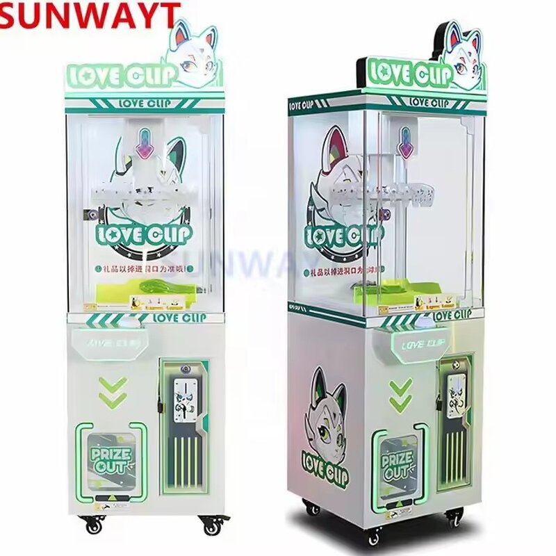 Clip Prize Gift Game Machine Manufacturer - Lucky Mini Doll Coin Operated Plush Toy Vending for Children