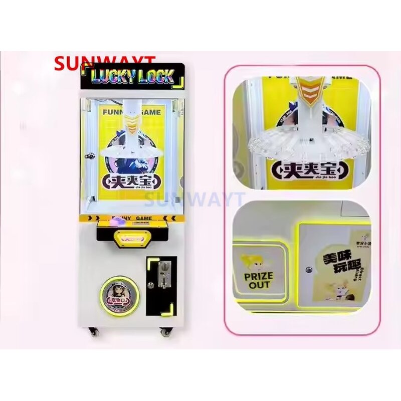 Clamp Crane Machine Manufacturer - Amusement Park Hot Selling Coin Operated Candy Keychain Plush Toy Mini Clip Claw