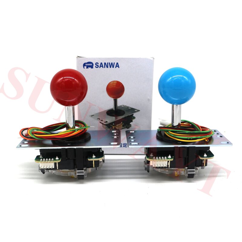 Sanwa Joystick Manufacturer - Original Japan JLF-TP-8YT Fighting Rocker with Topball and 5 Pin Wire for JAMMA Arcade DIY