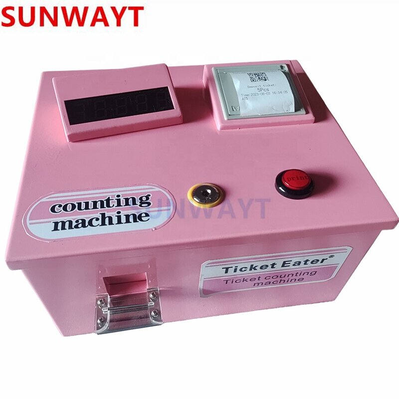 Ticket Counter Machine Manufacturer - Ticket Eater Lottery Counting Desk Mini Shredder
