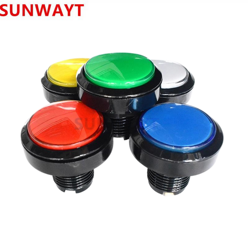 Arcade Button Manufacturer - Factory Direct Medium 45mm Black Edge for Basketball Machine Console Video Game Light Control