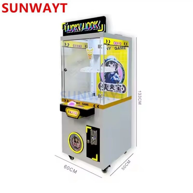 Clamp Crane Machine Manufacturer - Amusement Park Hot Selling Coin Operated Candy Keychain Plush Toy Mini Clip Claw