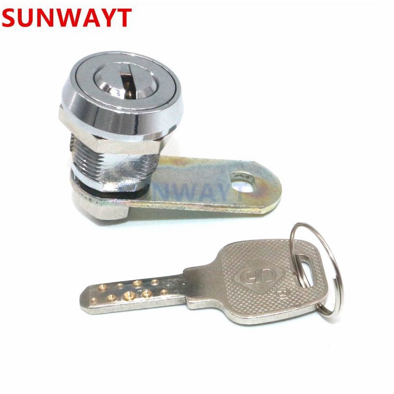 Cam Lock Manufacturer - Vending ATM Zinc Alloy Cylinder Dimple Key with Flat Key for Mailbox Cabinet
