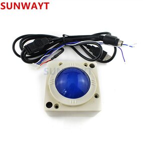 Trackball Manufacturer - Illuminated 2" Diameter Mounting Hole 8cm with USB PS2 for Arcade Parts Game Accessories