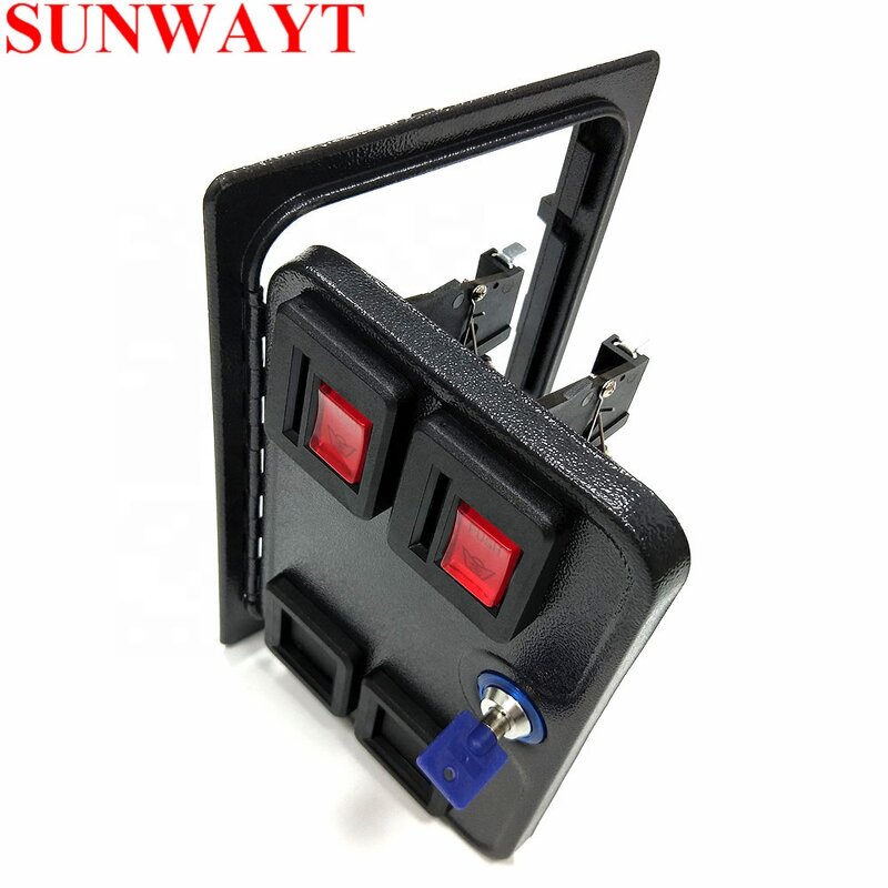 Coin Door Manufacturer - Baolian American Style Arcade Dual Entry with Quarter Coin Acceptor for Arcade Replacement Iron