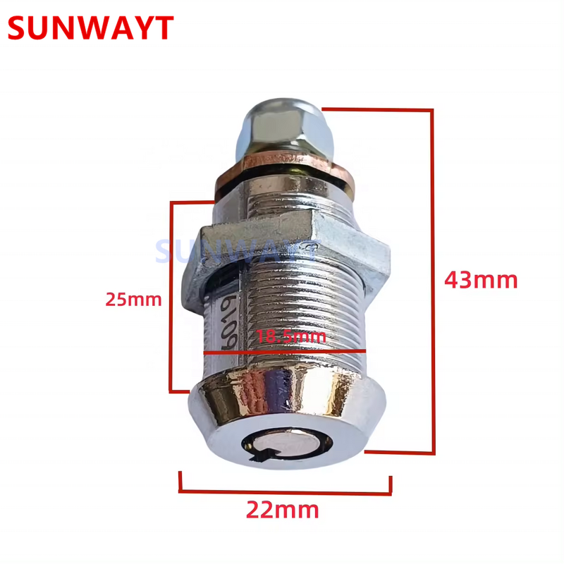 Door Lock Manufacturer - Round for Arcade Coin Operated Game Game Center with Keys 27mm Anti-theft