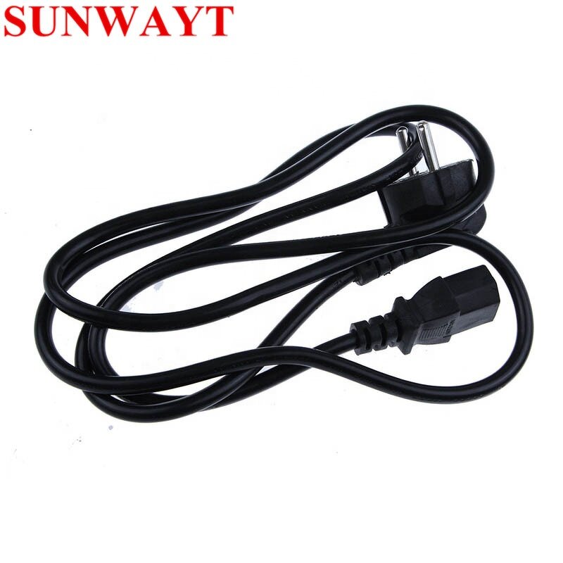 Power Supply Cable Manufacturer - AC Euro Plug IEC C13 to EU AU Extension US Cord 1.5m for Monitor Printer