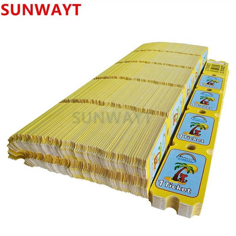 Redemption Ticket Manufacturer - 160g 180g Printing Paper Arcade Game Custom Arcade
