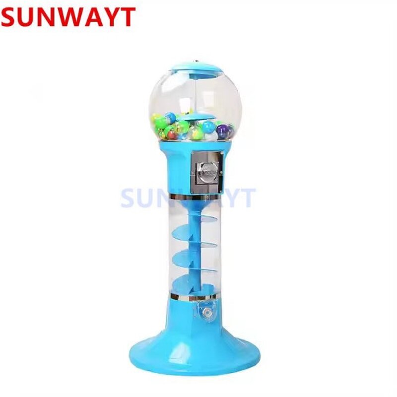 Gumball Vending Machine Manufacturer - 110 cm Height Coin Operated Spiral Bouncing Ball Capsule Toys Candy