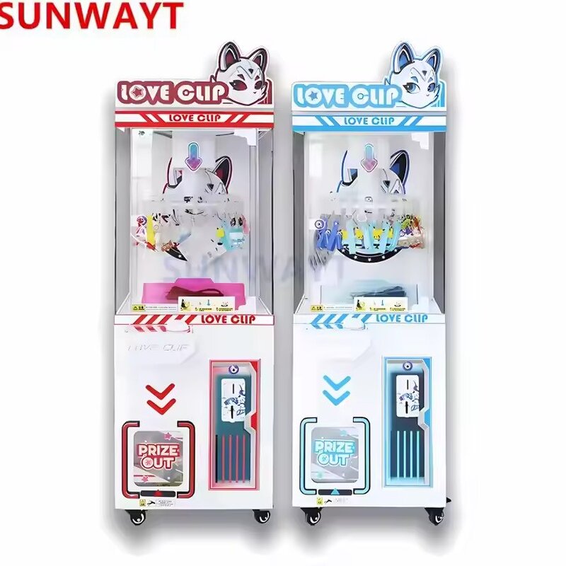 Clip Prize Gift Game Machine Manufacturer - Lucky Mini Doll Coin Operated Plush Toy Vending for Children