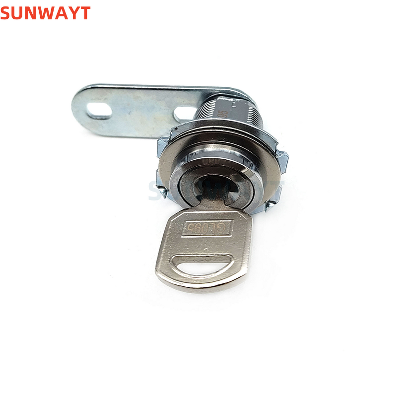 Cam Lock Manufacturer - 17mm 25mm 28mm Zinc Alloy Security Furniture Connector Key Combination Round Door Cylinder for Arcade