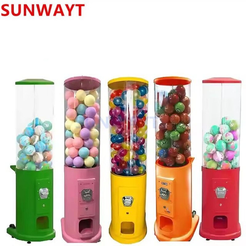 Gumball Machine Manufacturer - Coin Operated Candy Dispenser Capsule Toys Bouncy Ball Vending for Kids