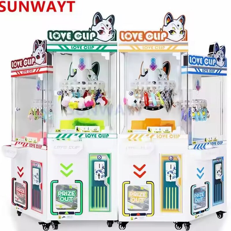 Clip Prize Gift Game Machine Manufacturer - Lucky Mini Doll Coin Operated Plush Toy Vending for Children