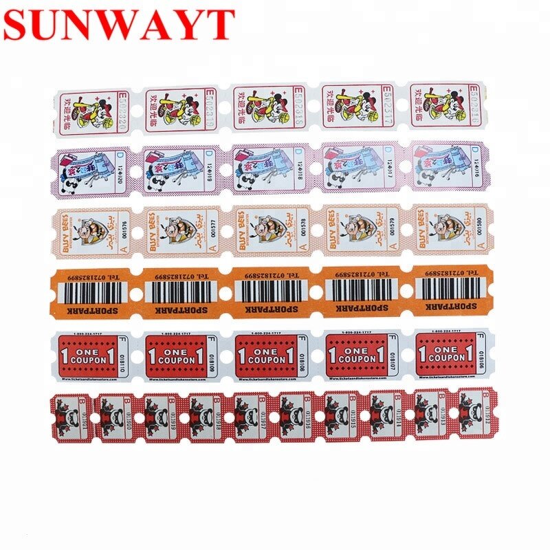 Redemption Lottery Ticket Manufacturer - Factory Direct High Quality 180g Custom Design Logo Print for Redemption Game