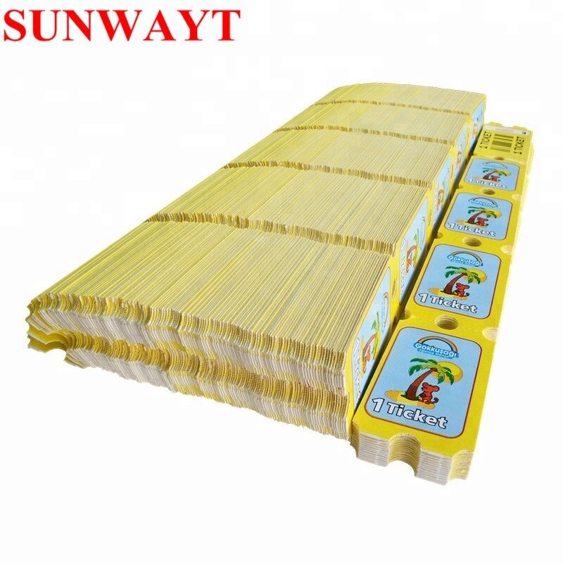 Lottery Ticket Manufacturer - 180g 160g Cheap Price Arcade Parts Factory Direct Custom Printing for Arcade