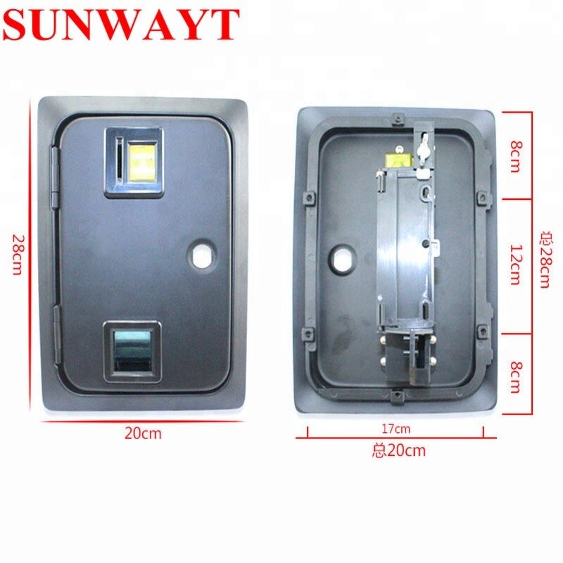 Coin Door Manufacturer - Arcade Game American Style Single Metal with 1 Mechanical Coin Selector for US 25 Cent