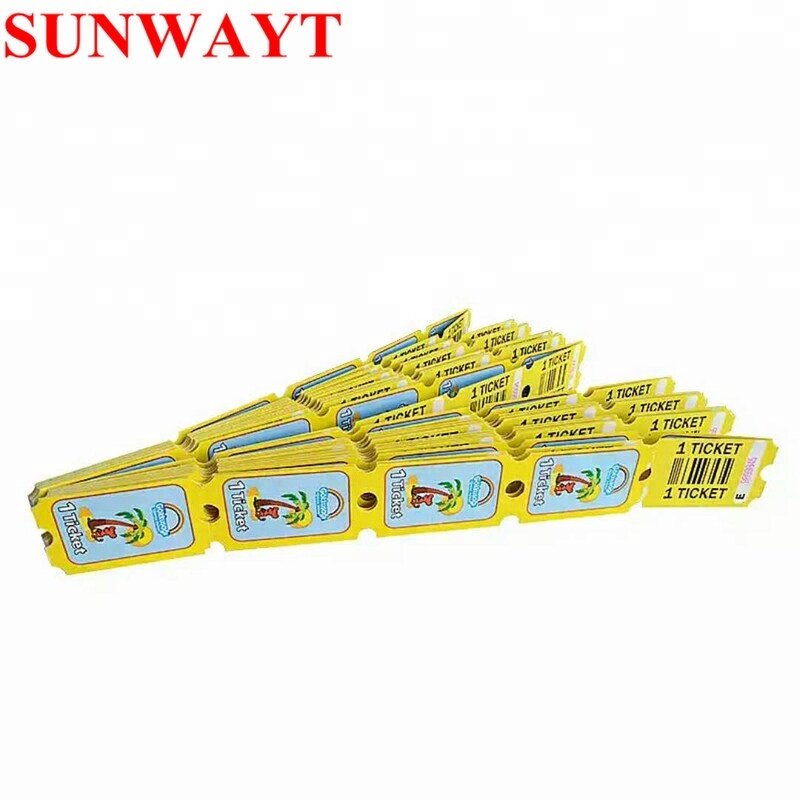 Redemption Ticket Manufacturer - Wholesaler Custom Cheaper 180g Amusement Raffle for Arcade Game