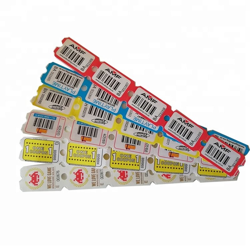 Redemption Ticket Manufacturer - Good Quality 180g 50x28mm Lottery Printing for Arcade Game