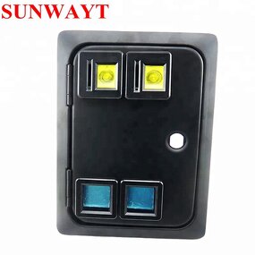 Coin Door Manufacturer - American Style Dual Coin Selector Metal with Microswitch for Arcade Cabinet Coin Operated Game