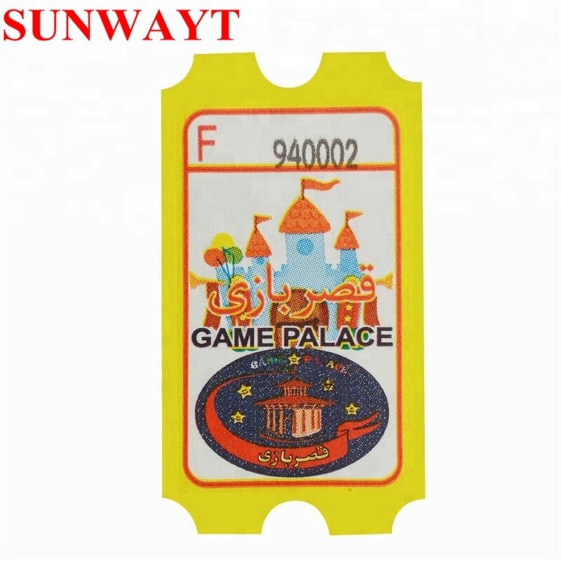 Redemption Ticket Manufacturer - Custom Cheaper 160g 180g Amusement Printing for Arcade Game Parts