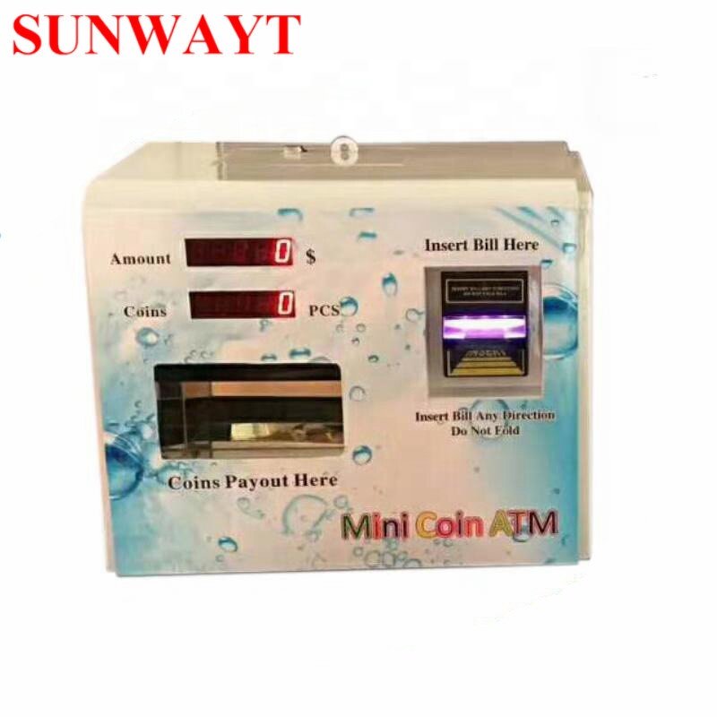ATM Coin Exchange Machine Manufacturer - Malaysia Type Back Door Open Token Money Currency Change