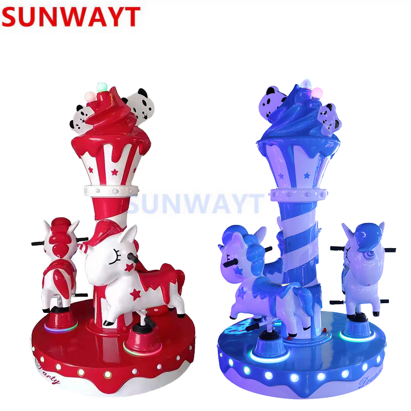 Carousel Manufacturer - Amusement Park 3 Seats Mini Small for Sale Game Console