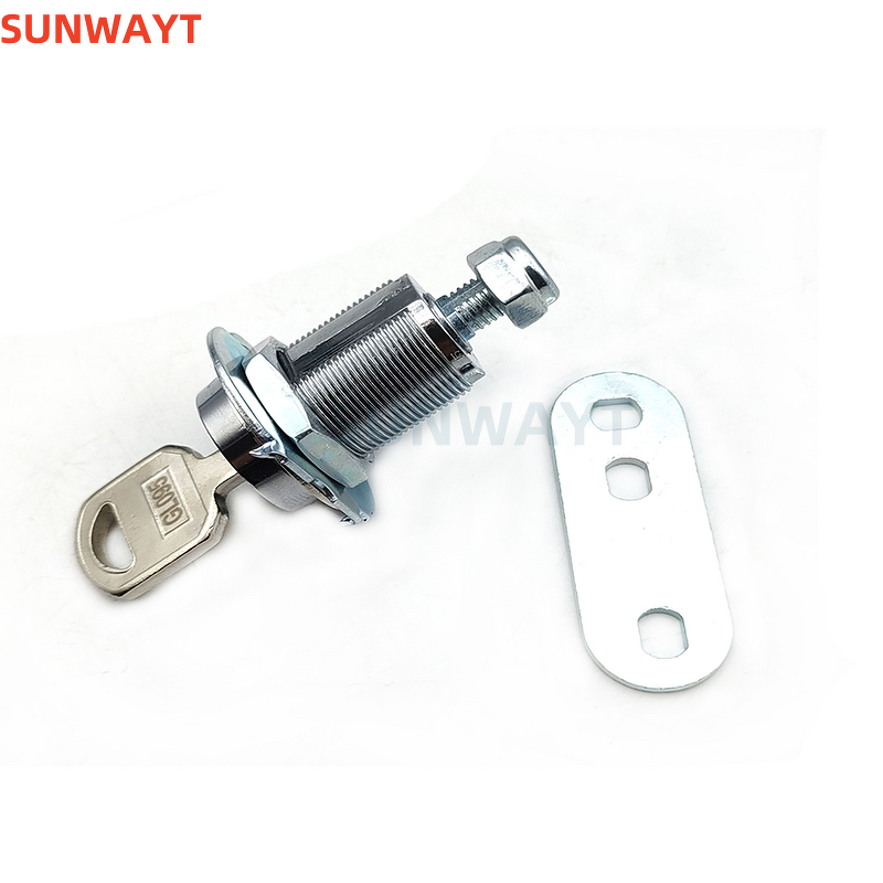 Cam Lock Manufacturer - 17mm 25mm 28mm Zinc Alloy Security Furniture Connector Key Combination Round Door Cylinder for Arcade