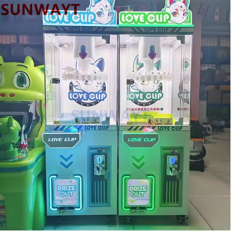 Clip Prize Gift Game Machine Manufacturer - Lucky Mini Doll Coin Operated Plush Toy Vending for Children