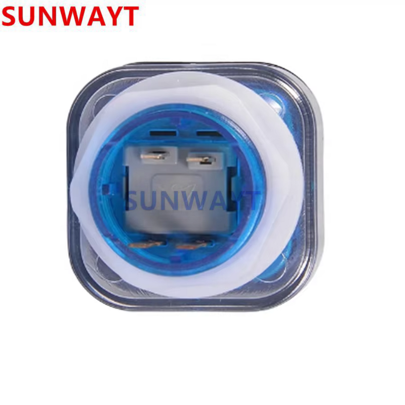 Arcade Push Button Manufacturer - 35x35mm Transparent Small Square LED Illuminated with Built-in Microswitch