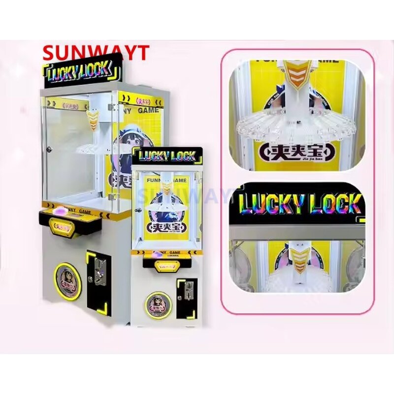 Clamp Crane Machine Manufacturer - Amusement Park Hot Selling Coin Operated Candy Keychain Plush Toy Mini Clip Claw