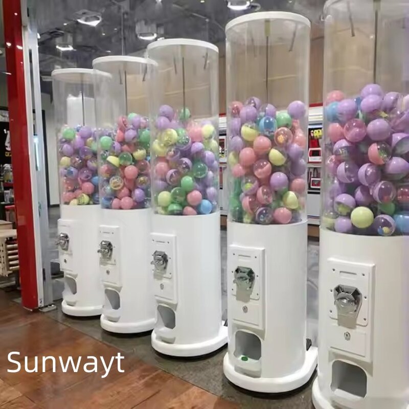 Gumball Machine Manufacturer - Coin Operated Candy Dispenser Capsule Toys Bouncy Ball Vending for Kids