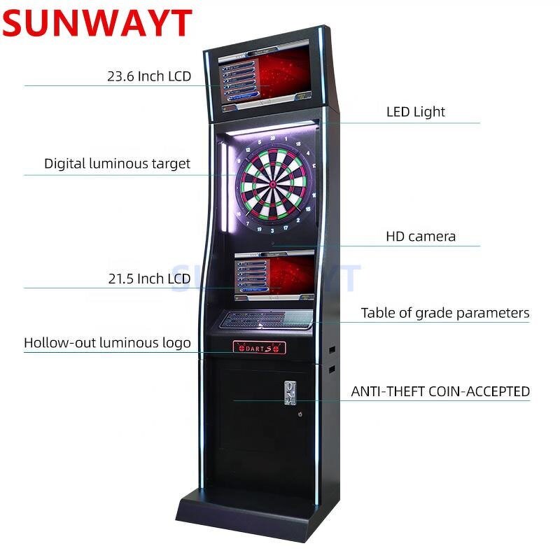Electronic Dart Board Manufacturer - Coin Operated Adult Play Against Arcade LCD Online Soft Tip
