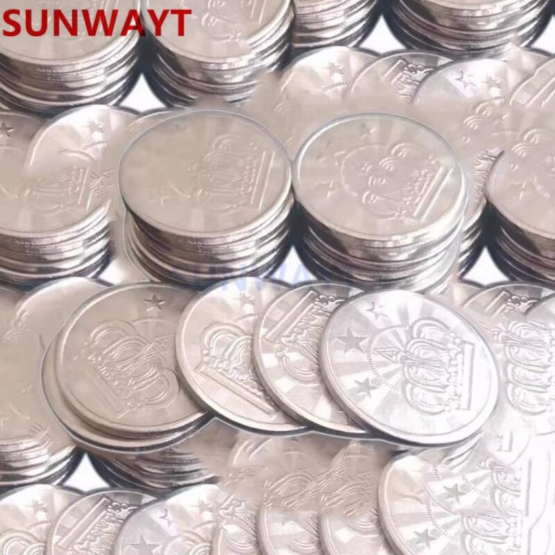 Coin Pusher Tokens Manufacturer - 23mm 24mm 25mm Stainless Steel Crowns for Coin Operated Games Vending Accessories