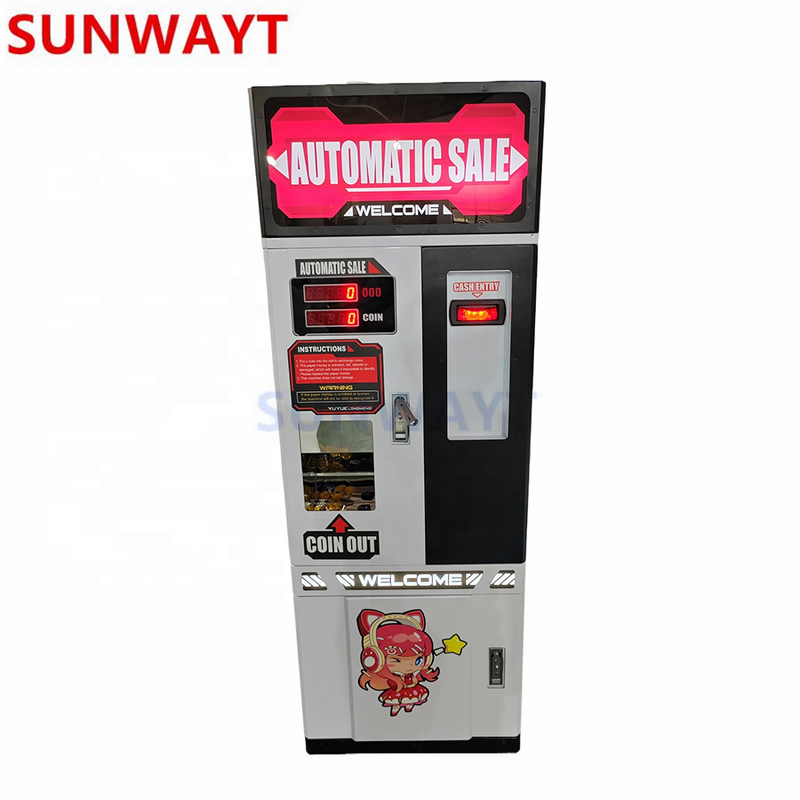 Coin Exchange Machine Manufacturer - Token Kiosk Customized Automatic Arcade Token Change Bill Changer for Vending