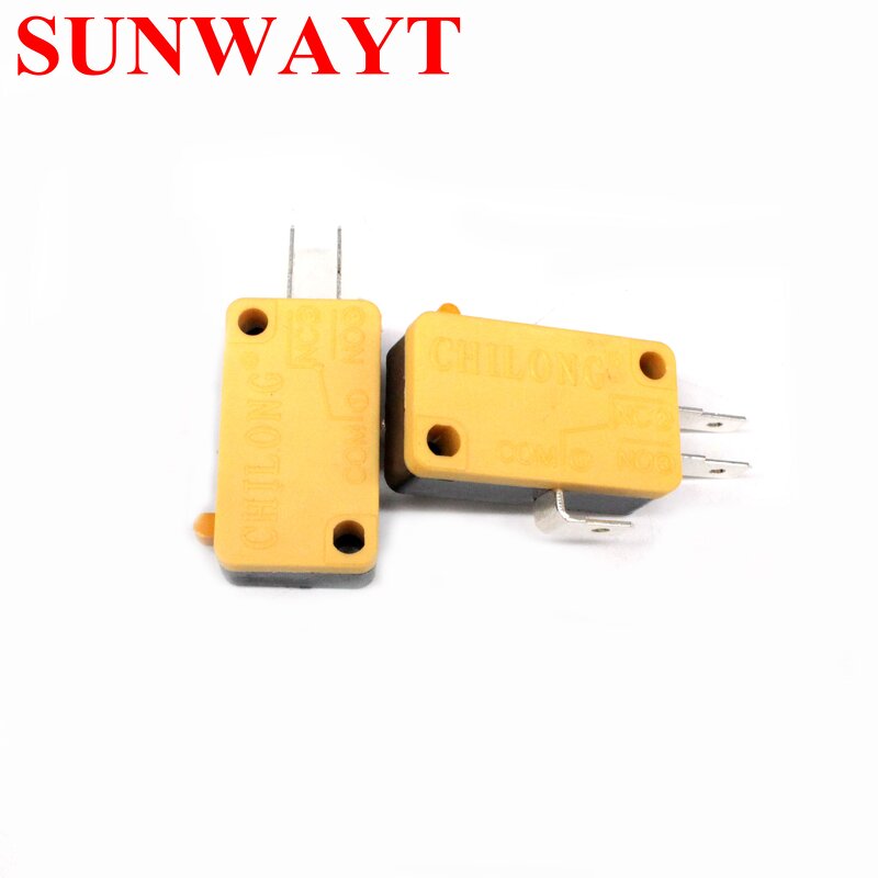 Slide Switch Manufacturer - 250VAC 3A Three Terminal Yellow Color for Arcade Push Button