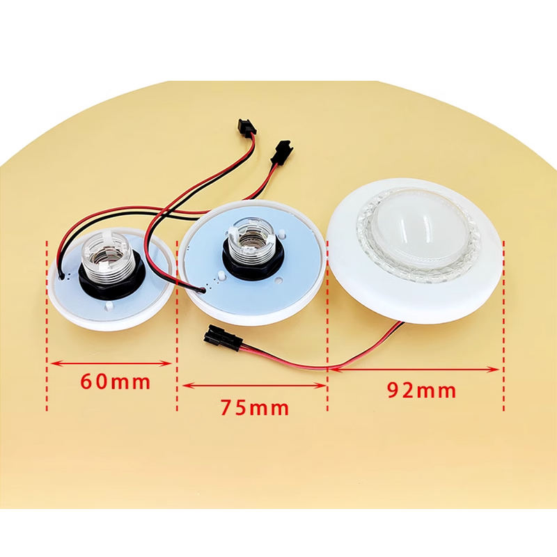 Illuminated Push Button Manufacturer - 62mm 76mm 92mm Big Round UFO RGB Flashing for Arcade Game