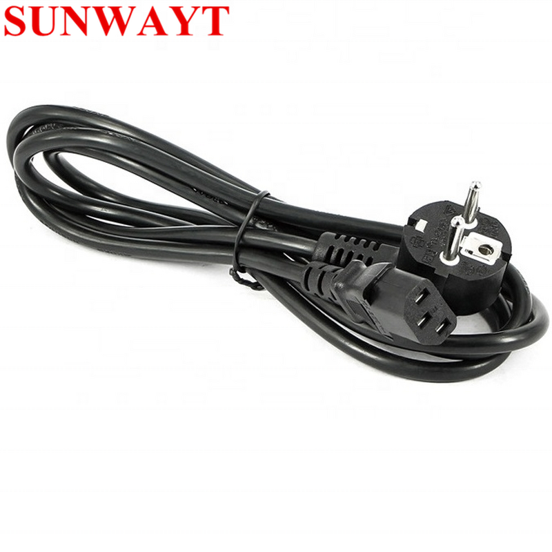 Power Supply Cable Manufacturer - AC Euro Plug IEC C13 to EU AU Extension US Cord 1.5m for Monitor Printer