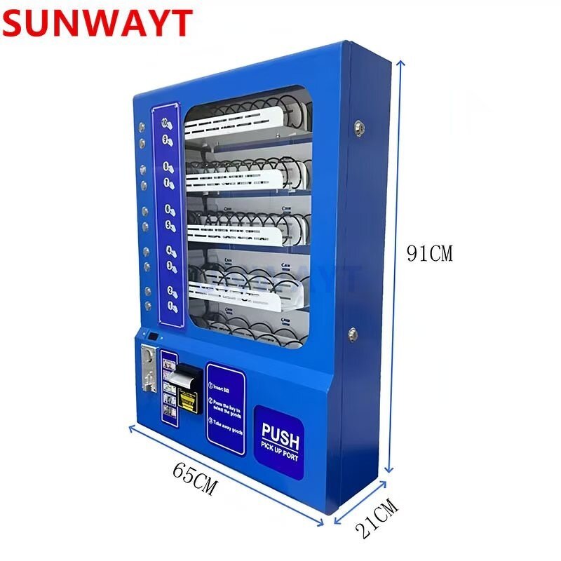 Snacks Vending Machine Manufacturer - High-Efficiency Coin Bill Operated Small for Park Cinema Mall