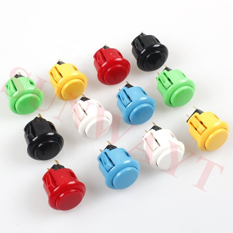 Sanwa Push Button Manufacturer - 5pcs Original OBSF-24 Official Japan for Coin Operated Arcade Cabinet Parts