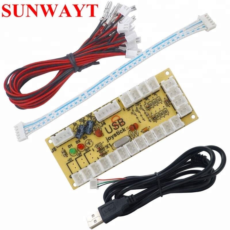 USB Encoder Manufacturer - Zero Delay Arcade PC to LED Joystick Rocker Circuit Board for LED 5pin Arcade Button DIY